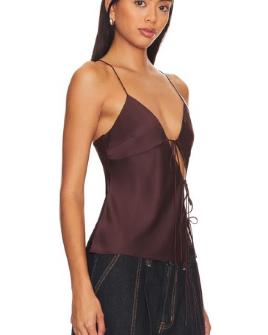 Lionness Mariah Cami In Brown - Image 4