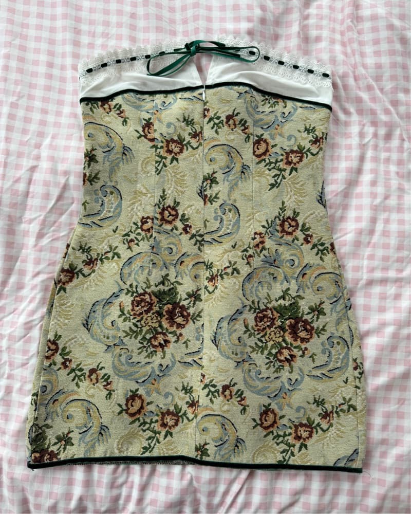 Cottagecore Green Corset Dress - Image 2