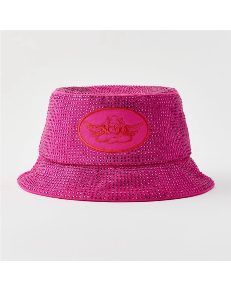 Boys Lie Pink Bedazzled Bucket Hat - Image 1