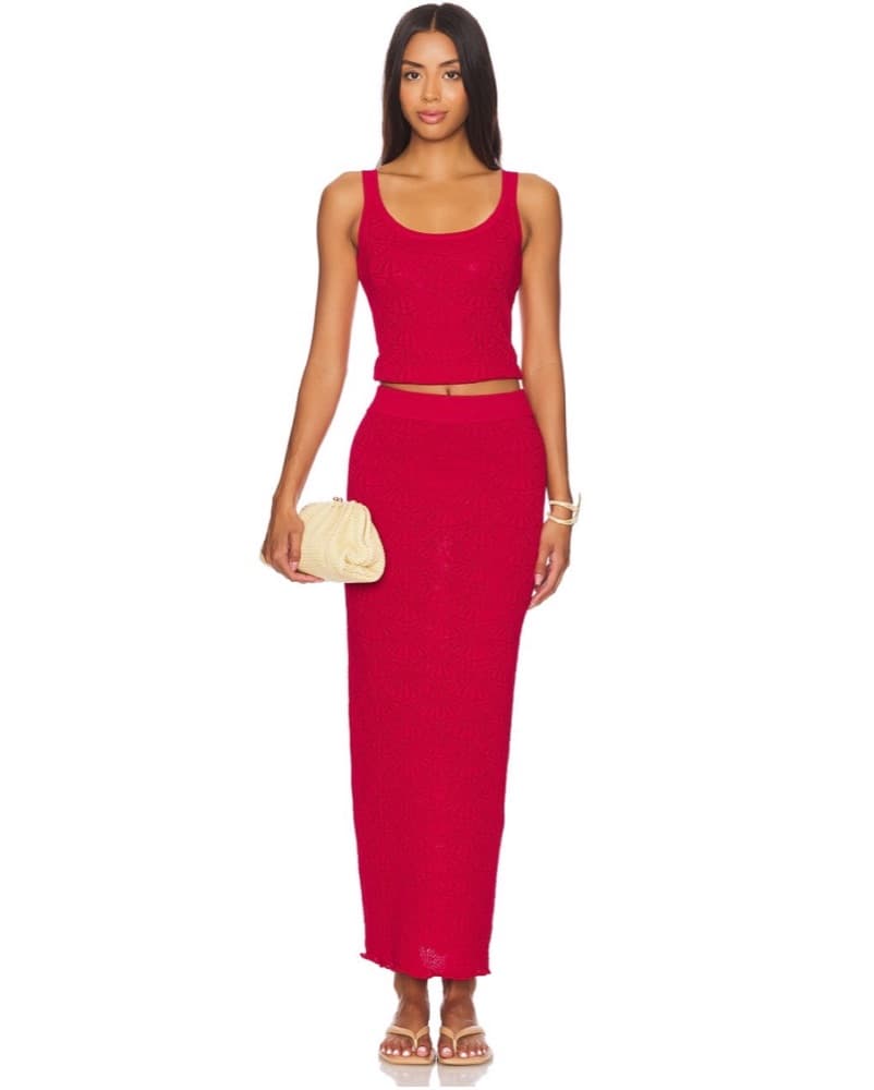 Red Two Piece Set  - Image 1