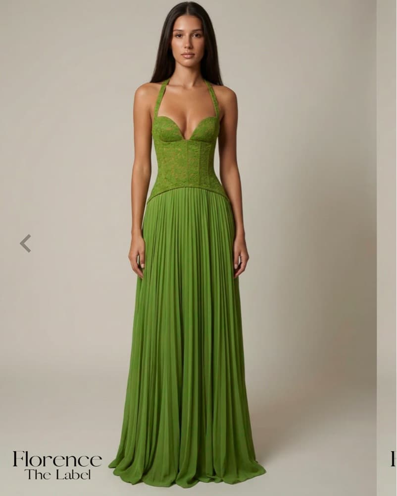 Long Green Dress - Image 1