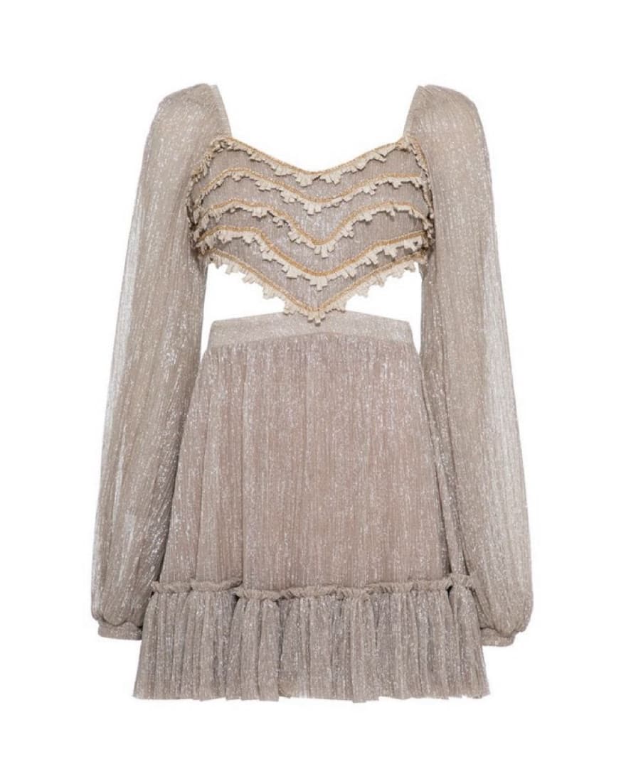 Patbo gold/silver lurex dress - Image 2
