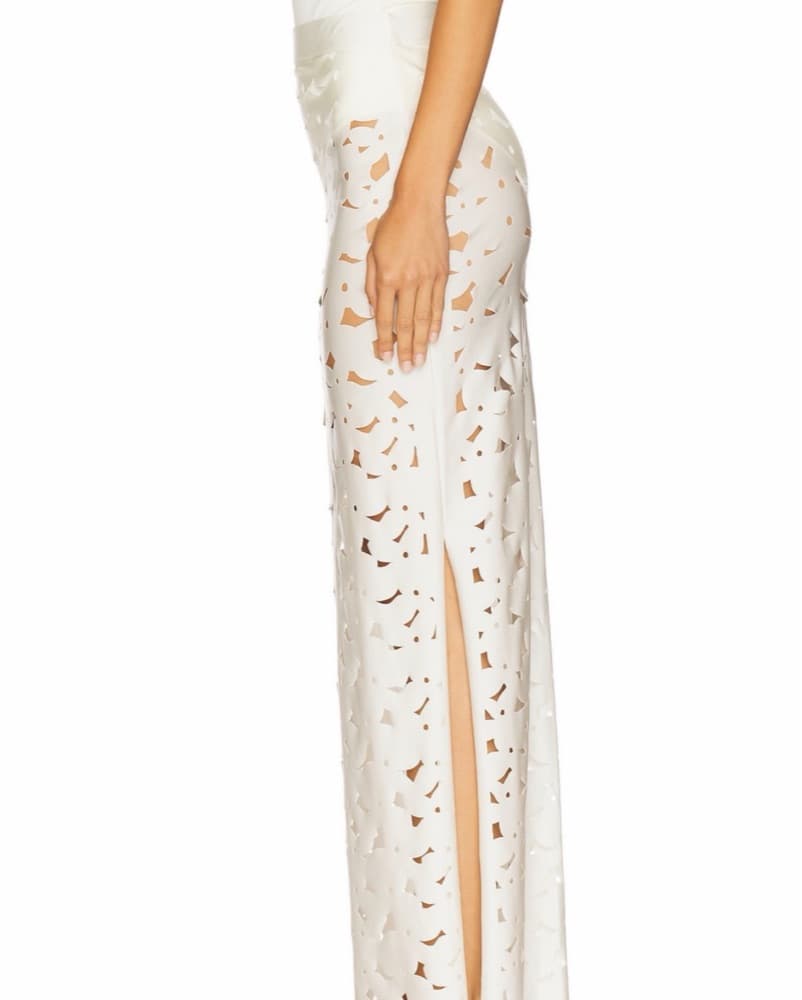 Ancora Skirt In Ivory - Image 3