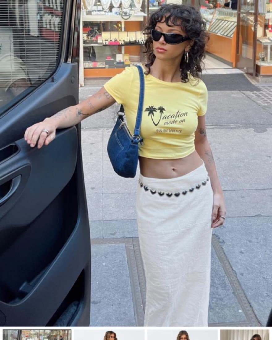 Long White Skirt  - Image 2