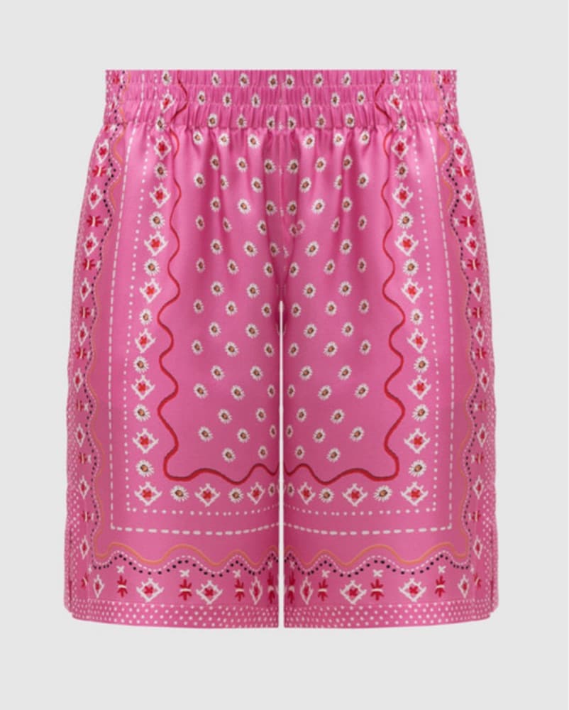 Ermanno Scervino Bandana Silk Shorts - Image 1