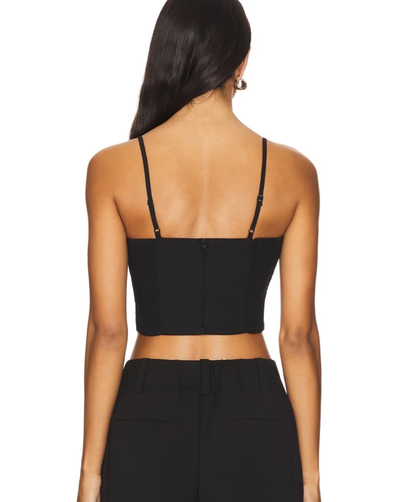 Beguile Bodice Top In Black And White - Image 3