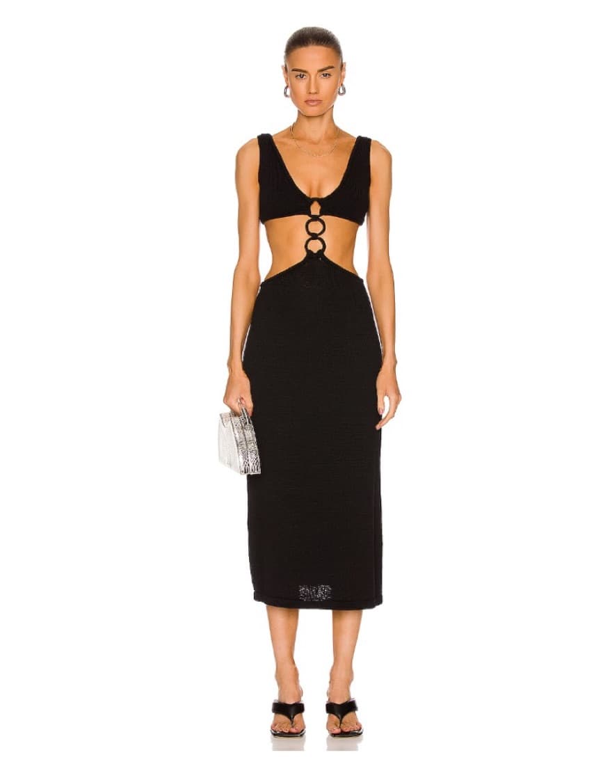 Cult Gaia Knit Dress Cutout in black - Image 2