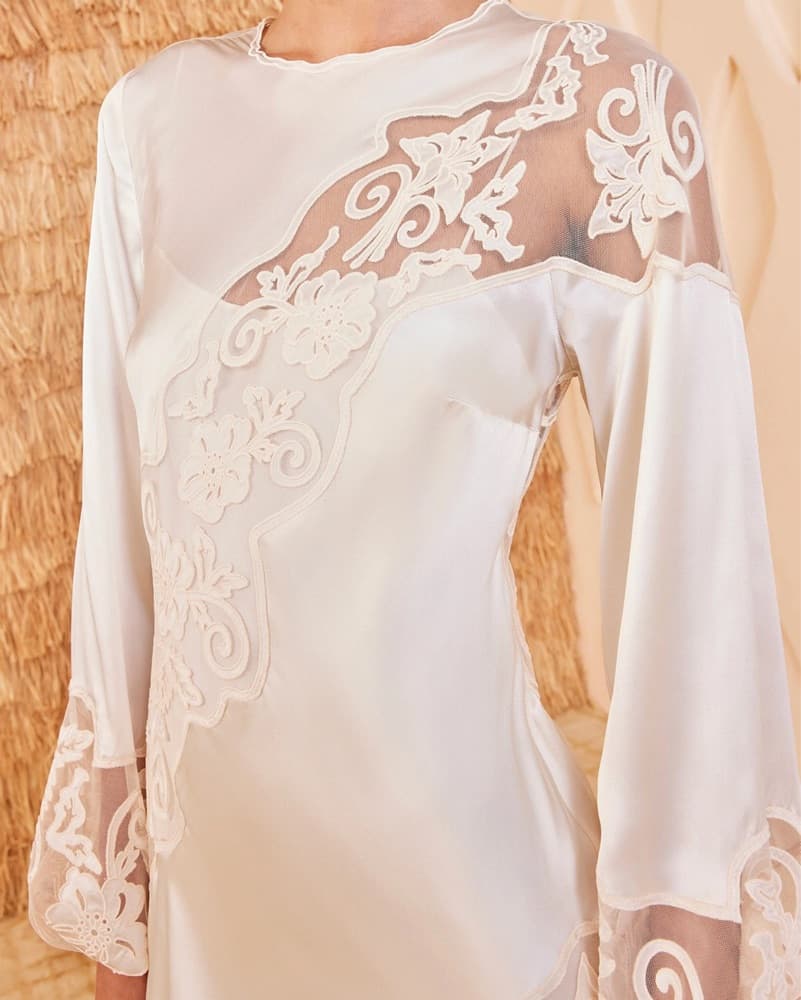 ulla johnson white Silk Annalise Dress - Image 2
