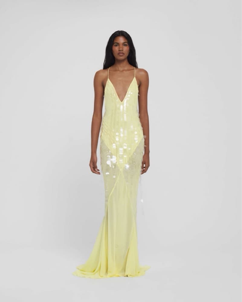 Rat And Boa Yellow Asteria Dress - Image 1