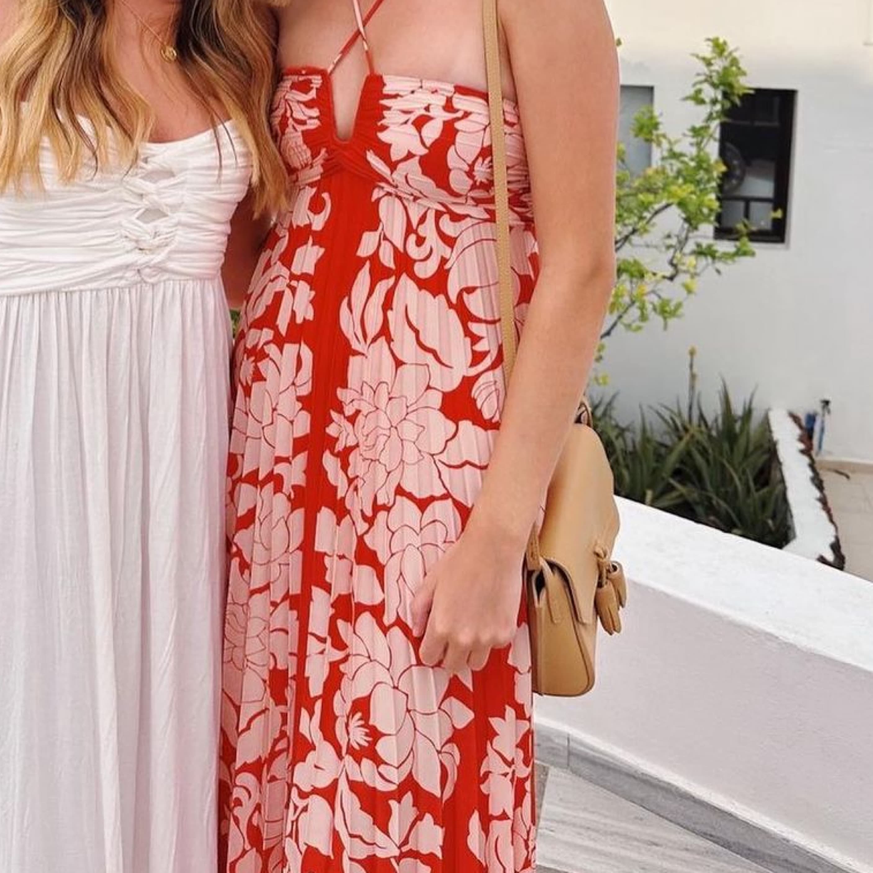 Mango Pleated Maxi Dress - Image 3