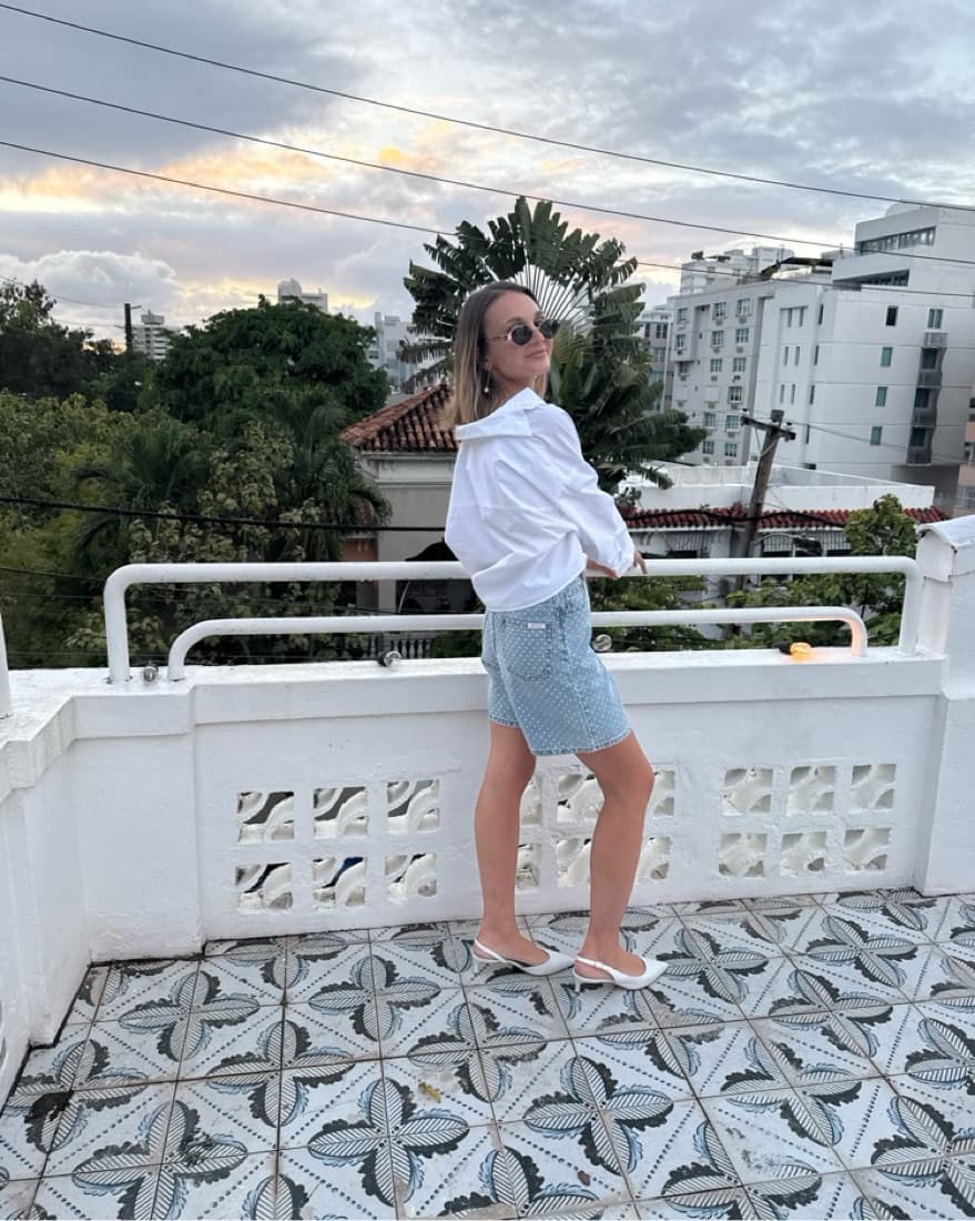 Self Portrait Bedazzled Bermuda Shorts - Image 4