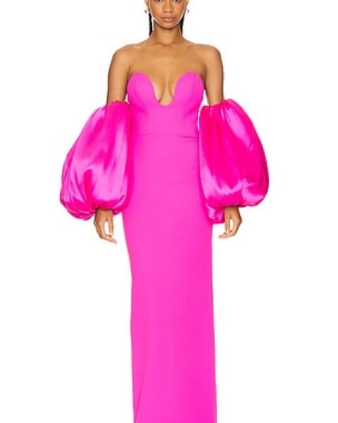 Karina Maxi Dress in Pink SOLACE LONDON - Image 1