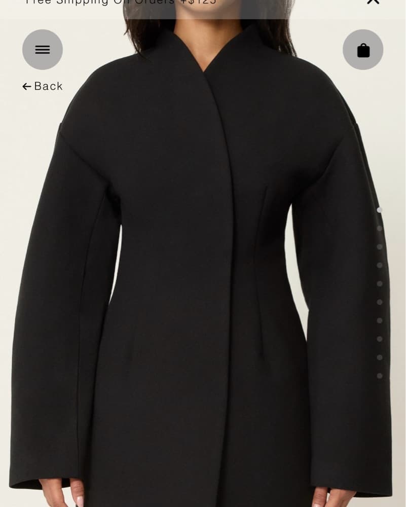 Khy Black Mini Dress  - Image 3