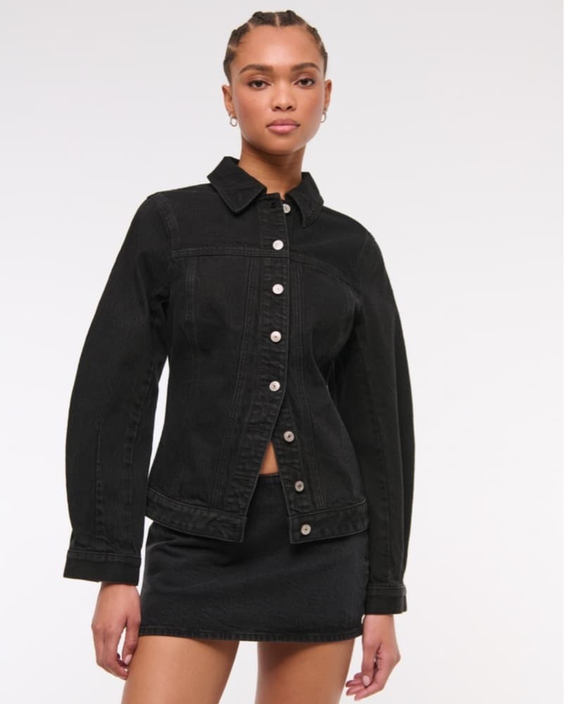 Abercrombie Slim Barrel Denim Jacket - Image 1