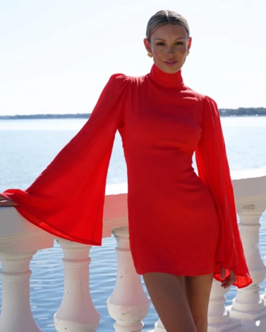 YLLW The Label Red Mini Dress  - Image 6