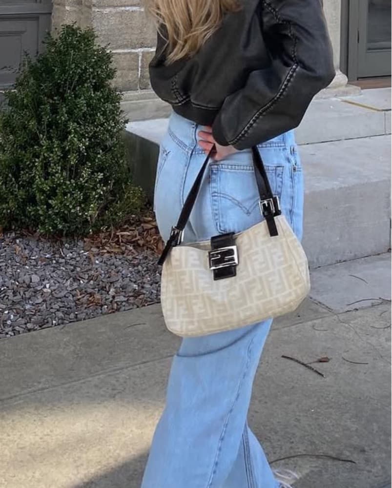 Fendi Baguette - Brown & Cream - Image 2