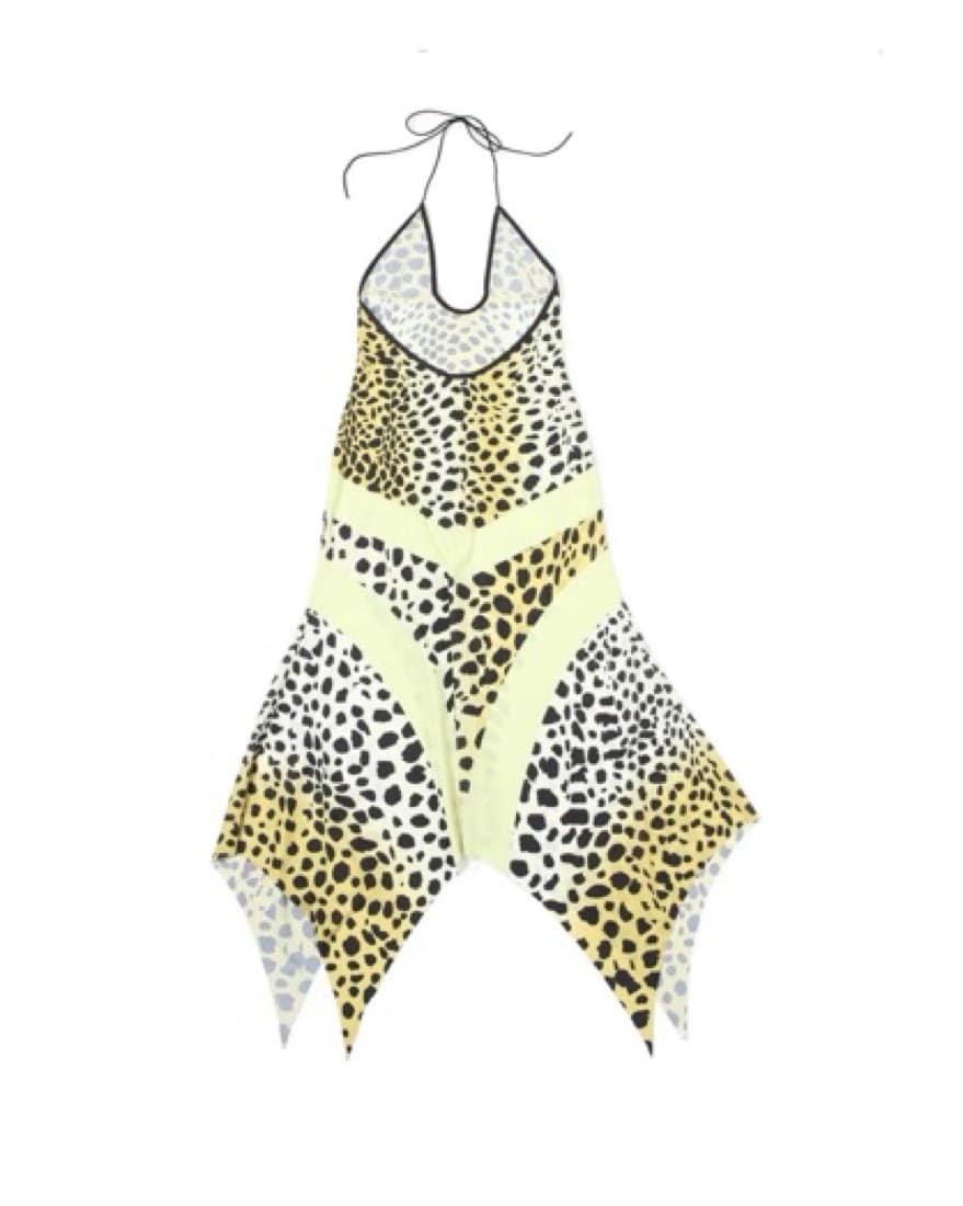 Cheetah Print Halter Dress - Image 4