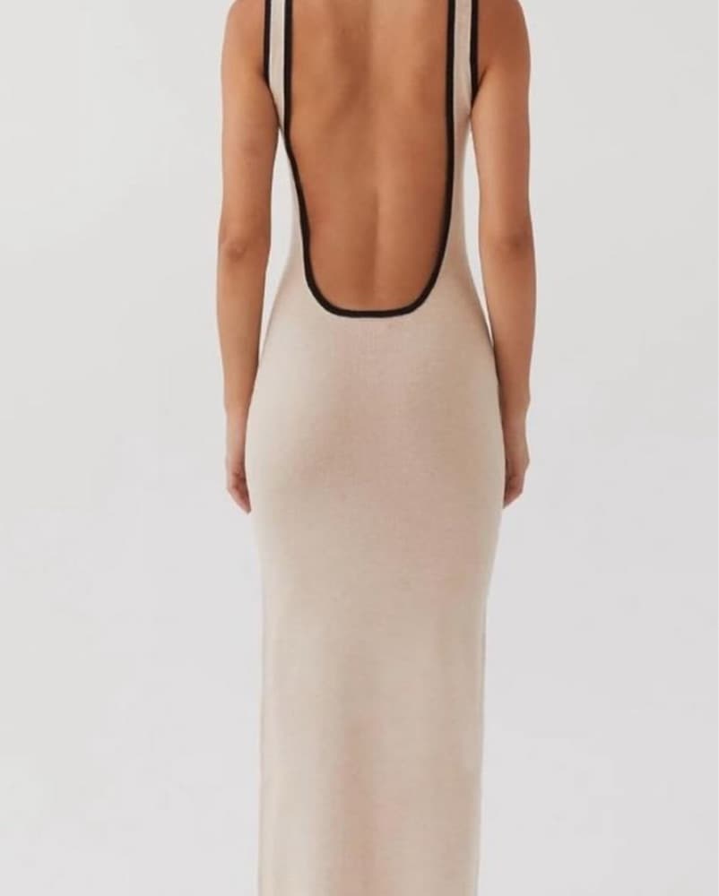 Chic Cutout Backless Maxi Dress - Image 2