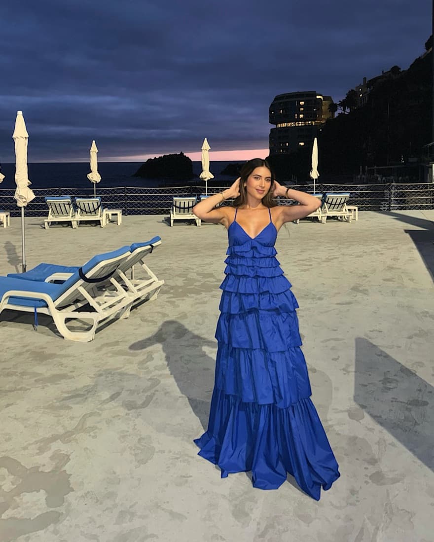STAUD Rylie Dress Lapis - Image 3