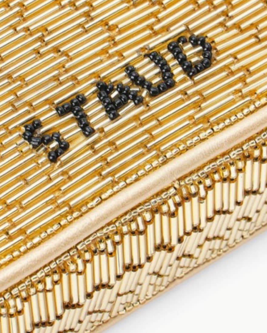 STAUD Tommy Beaded Bag - Gold - Image 6
