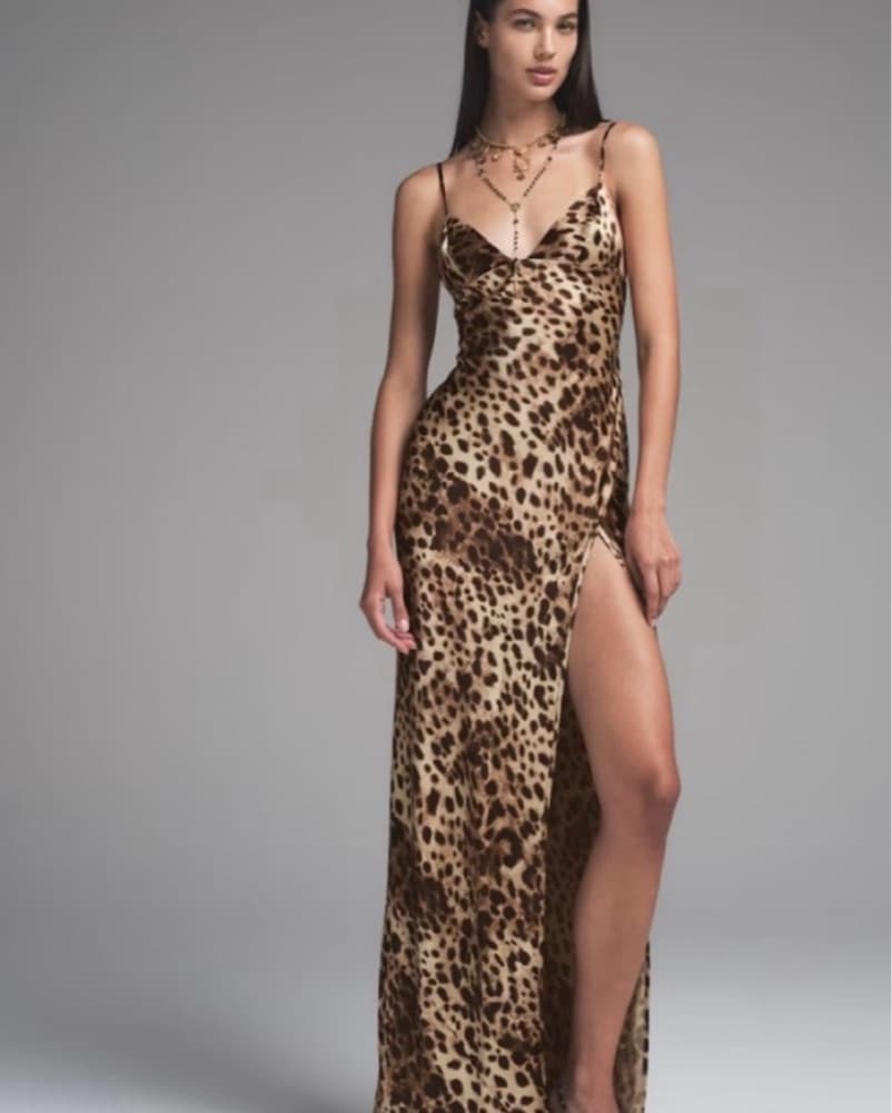 Dolce X Skims Leopard Print Maxi Dress - Image 2