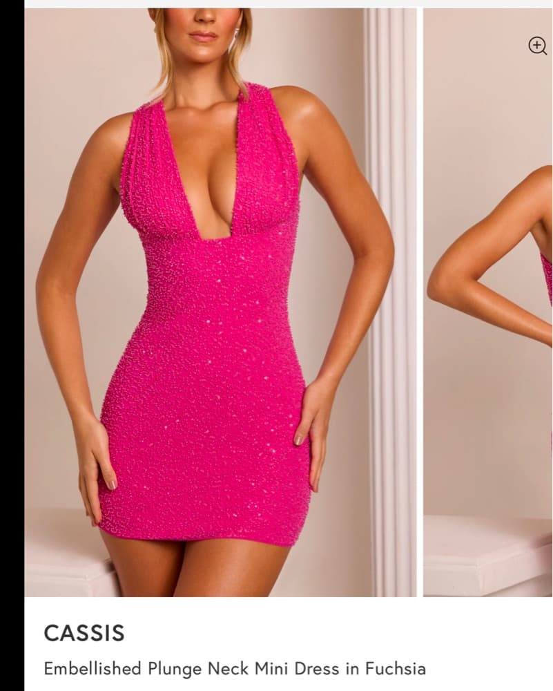 Oh Polly Pink Sequin Mini Dress - Image 1