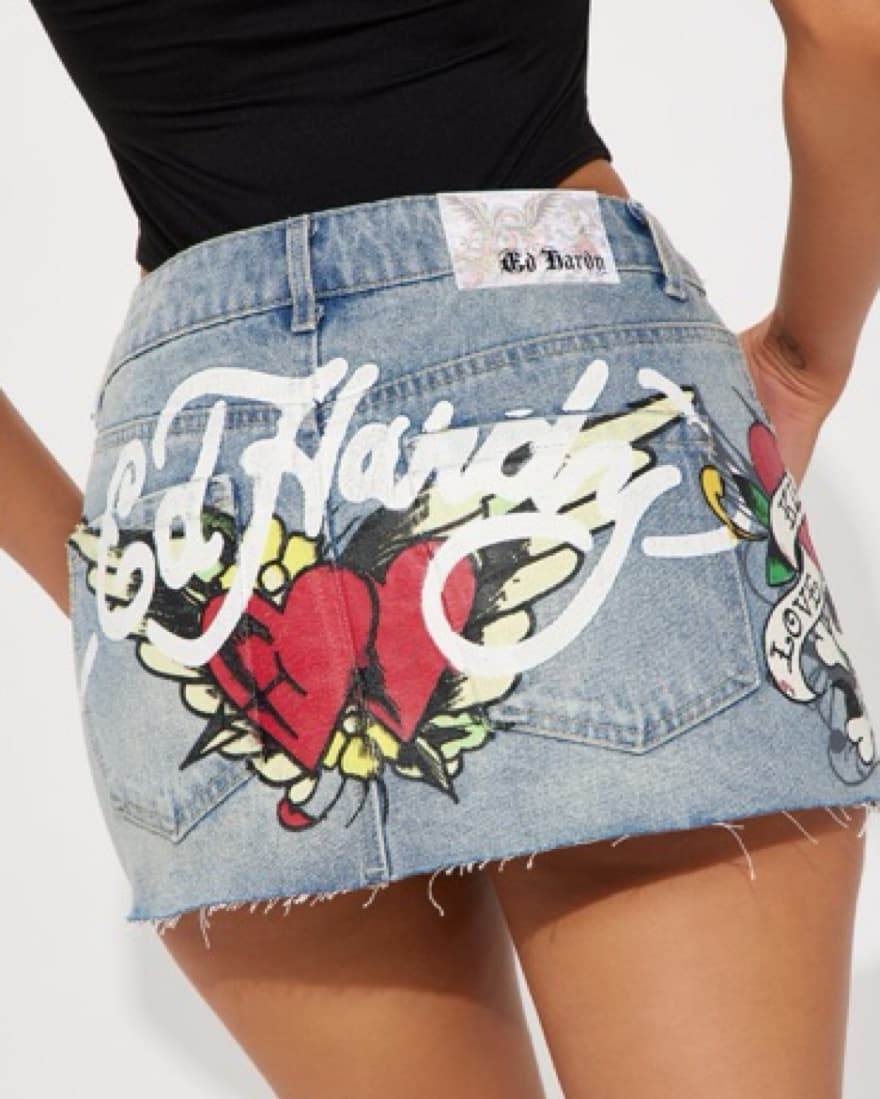 Edhardy Y2K Denim Skirt  - Image 1