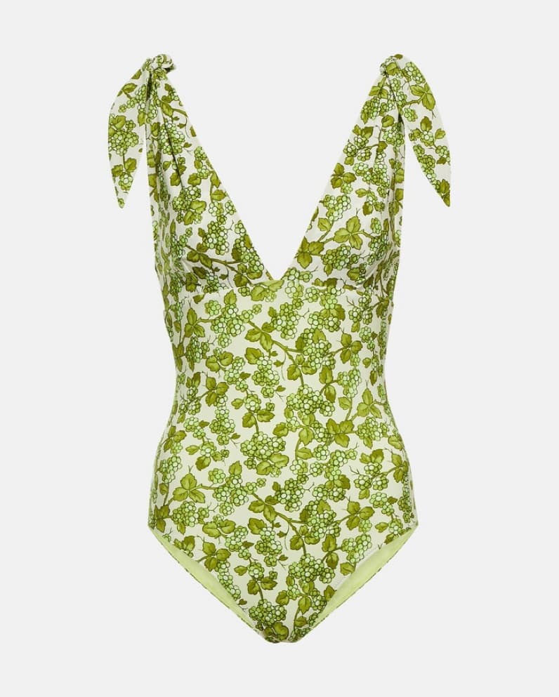 Etro Green Grapevine/Floral Swimsuit - Image 1