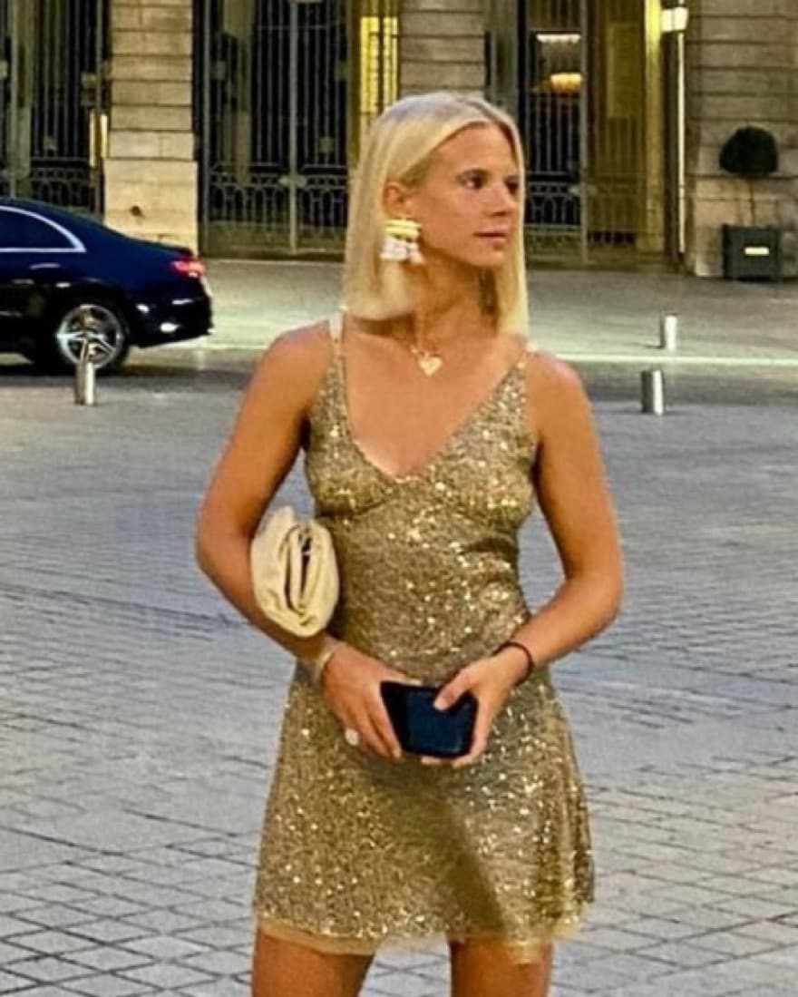 Gold Sequin Dress  - Image 3