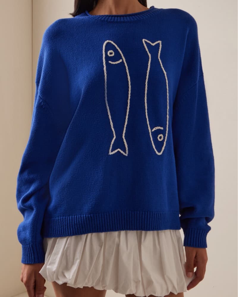 Saud Sardine Cotton Sweater - Image 3
