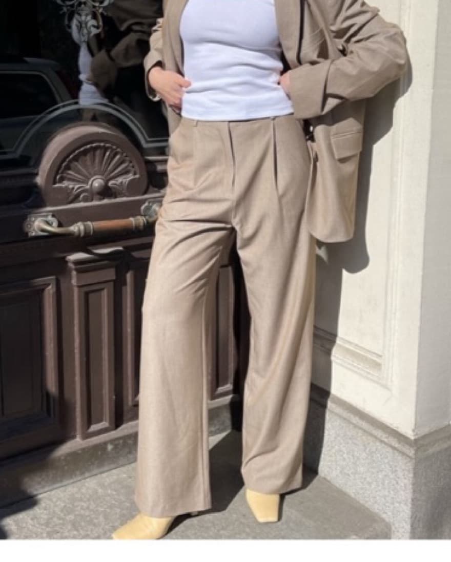 Djerf Ave Trouser Pant In Oat  - Image 2