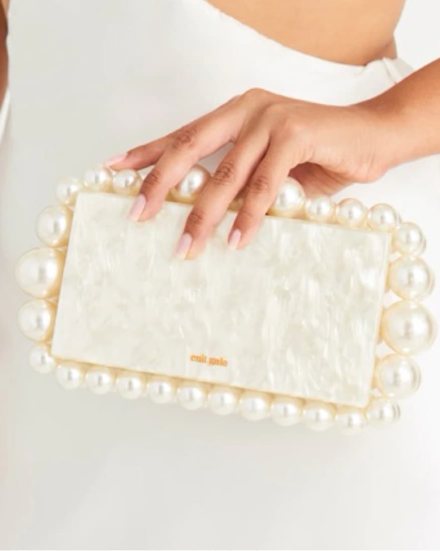 Cult Gaia EOS Pearl Clutch   - Image 2