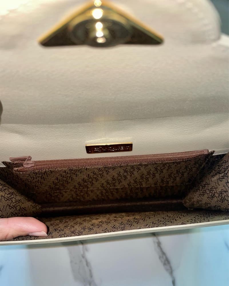 Beige / Off White YSL Clutch - Image 6