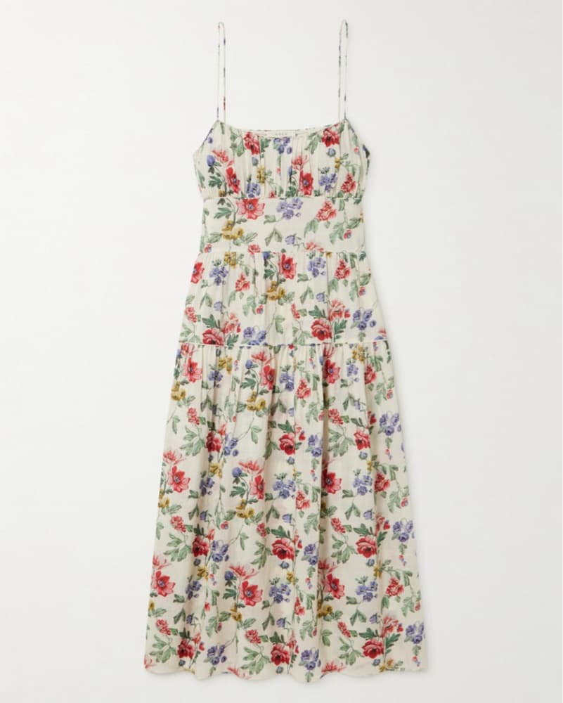 Doen Floral Midi Dress  - Image 1