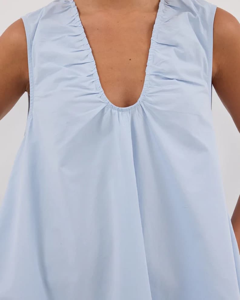 Dissh Gabby Cornflower Blue Cotton Dress - Image 3