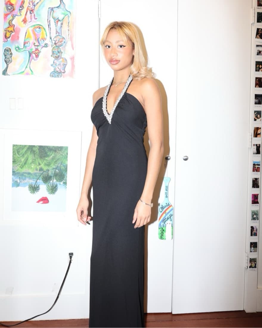 Vintage Black Gown - Image 3