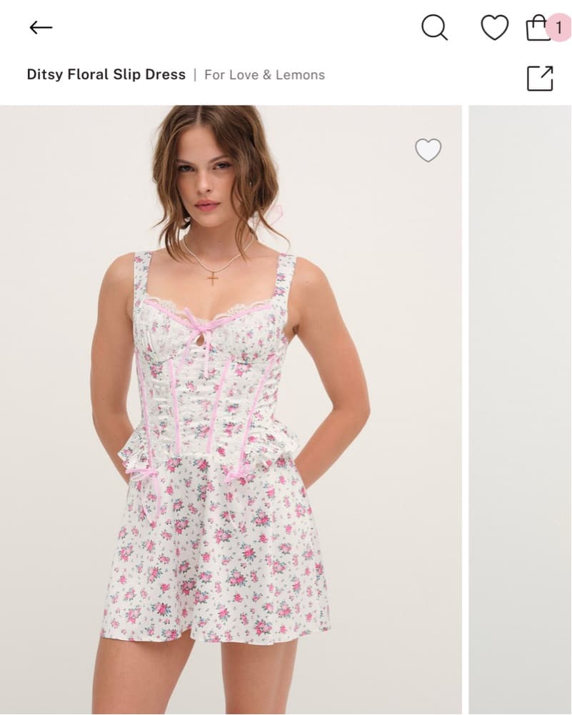 Floral Ditsy Slip Dress - Image 3