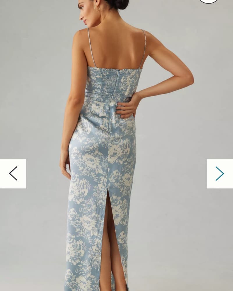 Reformation Light Blue Formal Dress - Image 3