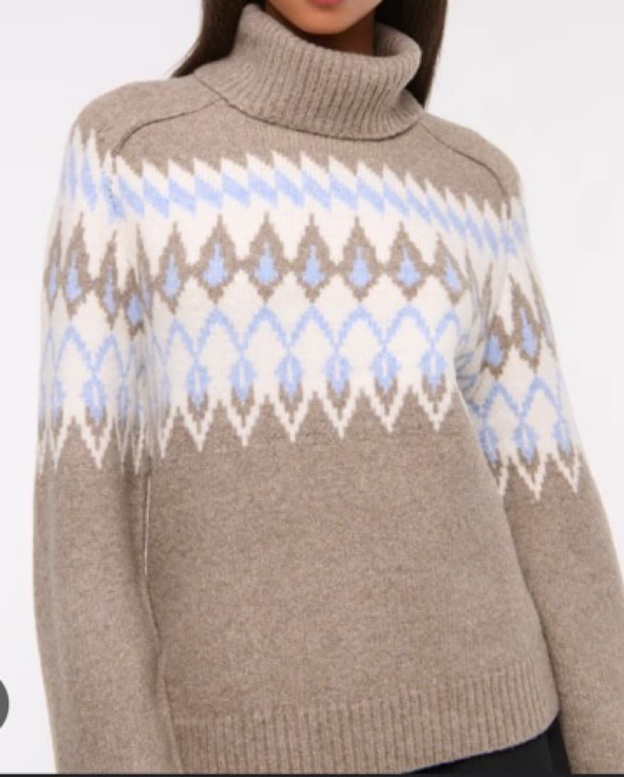 Abercrombie Fairisle Turtleneck Sweater - Image 2