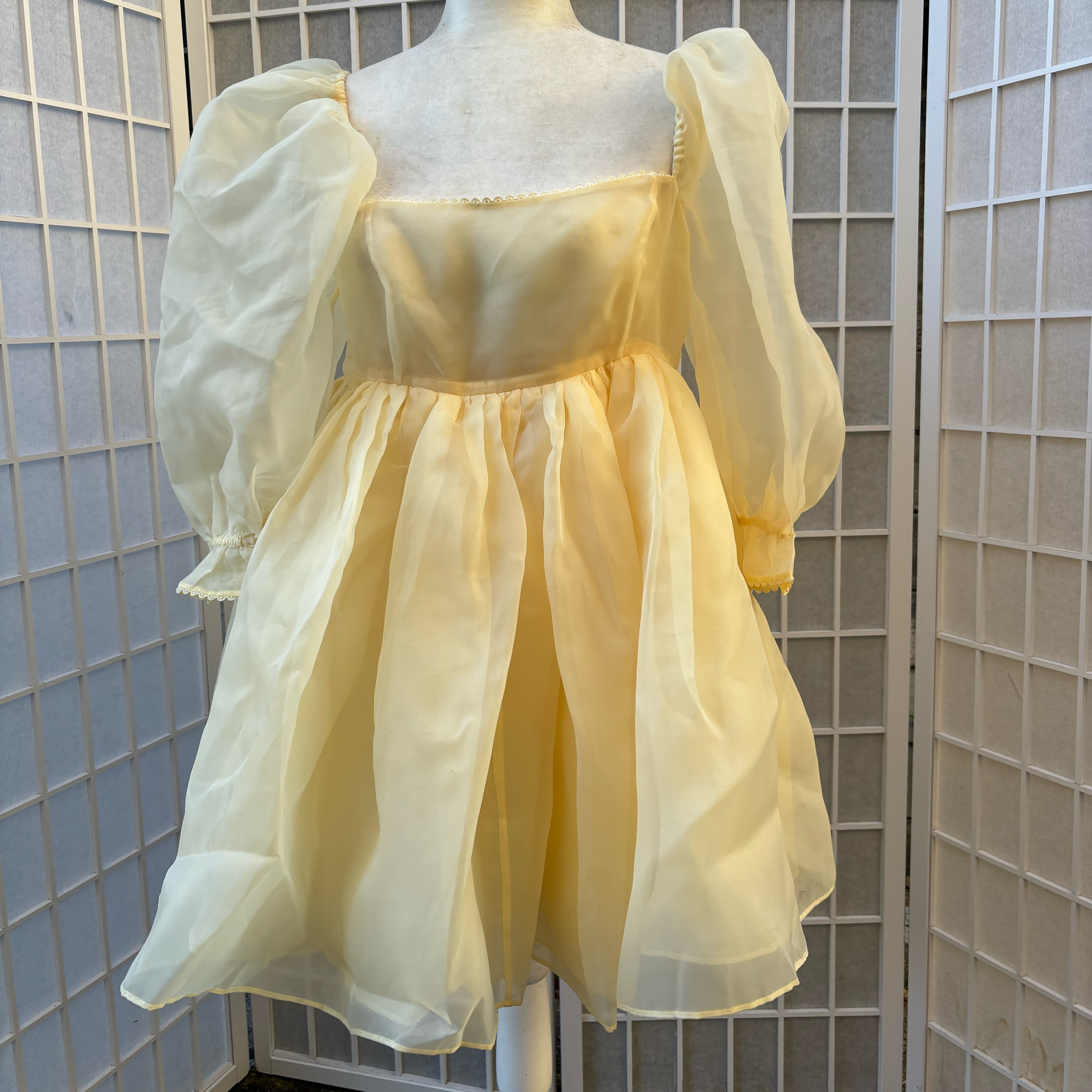 Yellow Short Mid Dress - Image 2