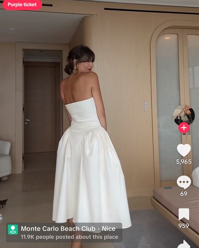 ARAKII Juni Dress Off White Nuetral Midi - Image 4
