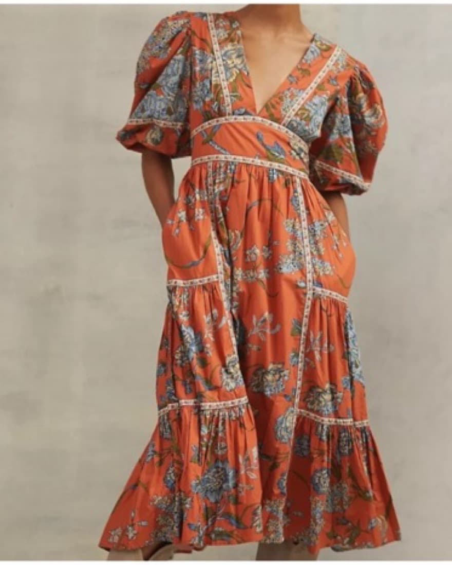 Love The Label Orange Hydranga Maxi S - Image 1