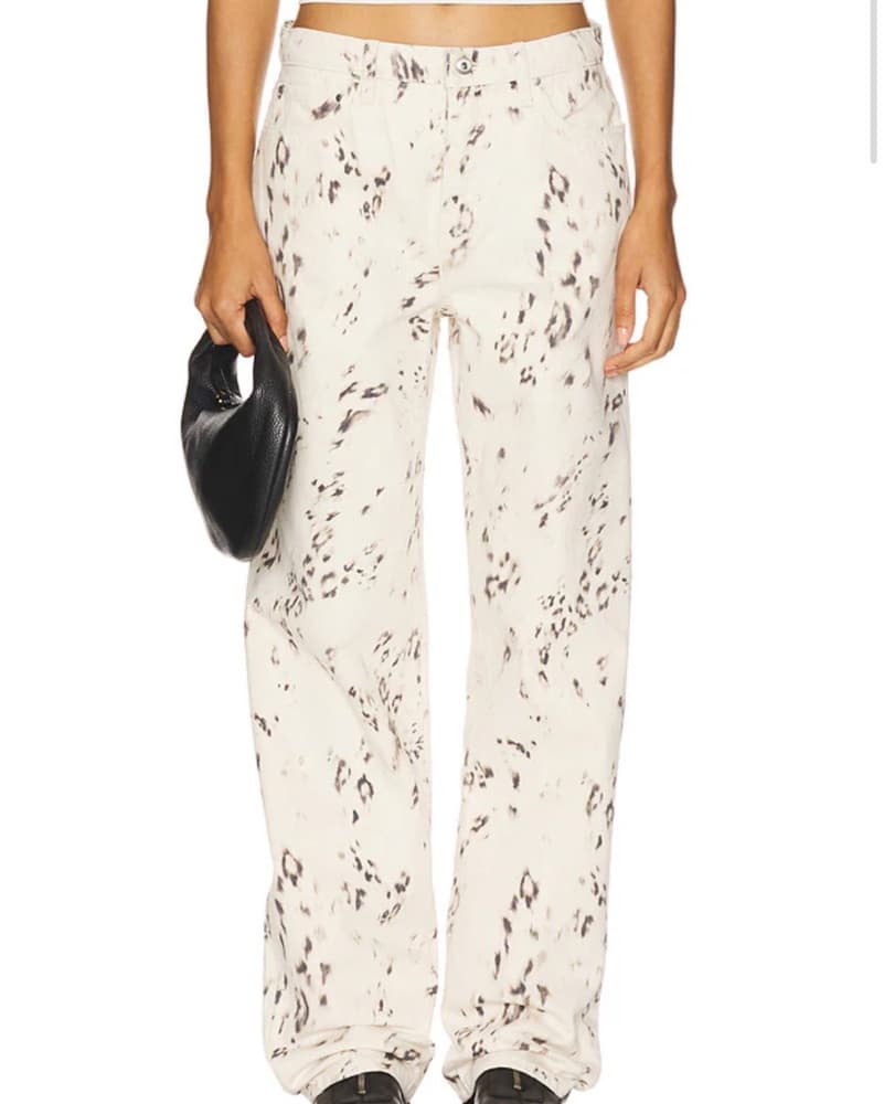 Lover Boy Baggy Jeans in Snow Leopard - Image 1