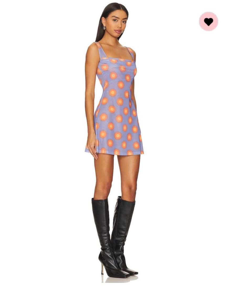 Miaou Ginger Dress Gradient Dot Orange - Image 2