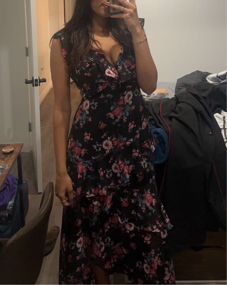 floral ruffled maxi dress - Image 2