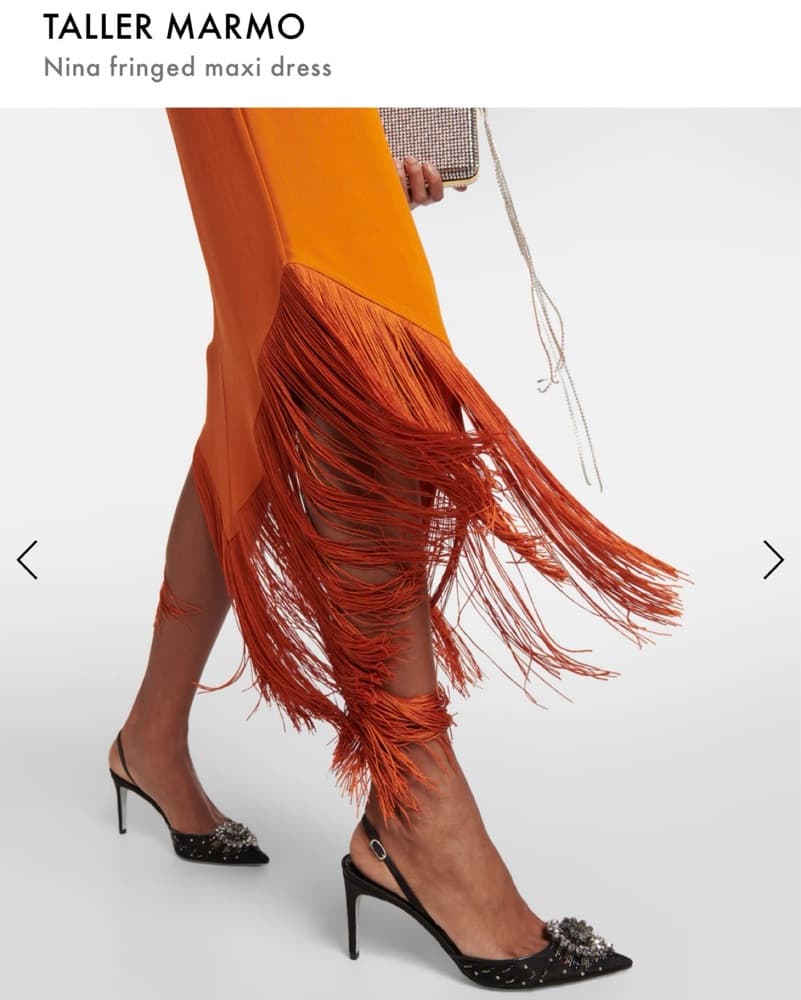 Taller Marmo Fringe Maxi Dress - Image 5