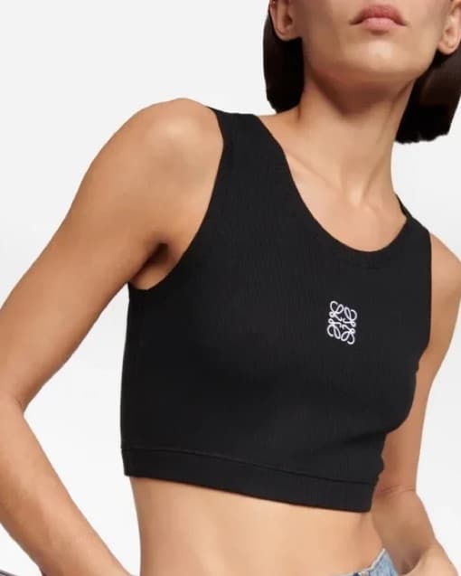 Loewe Black Crop Top - Image 2
