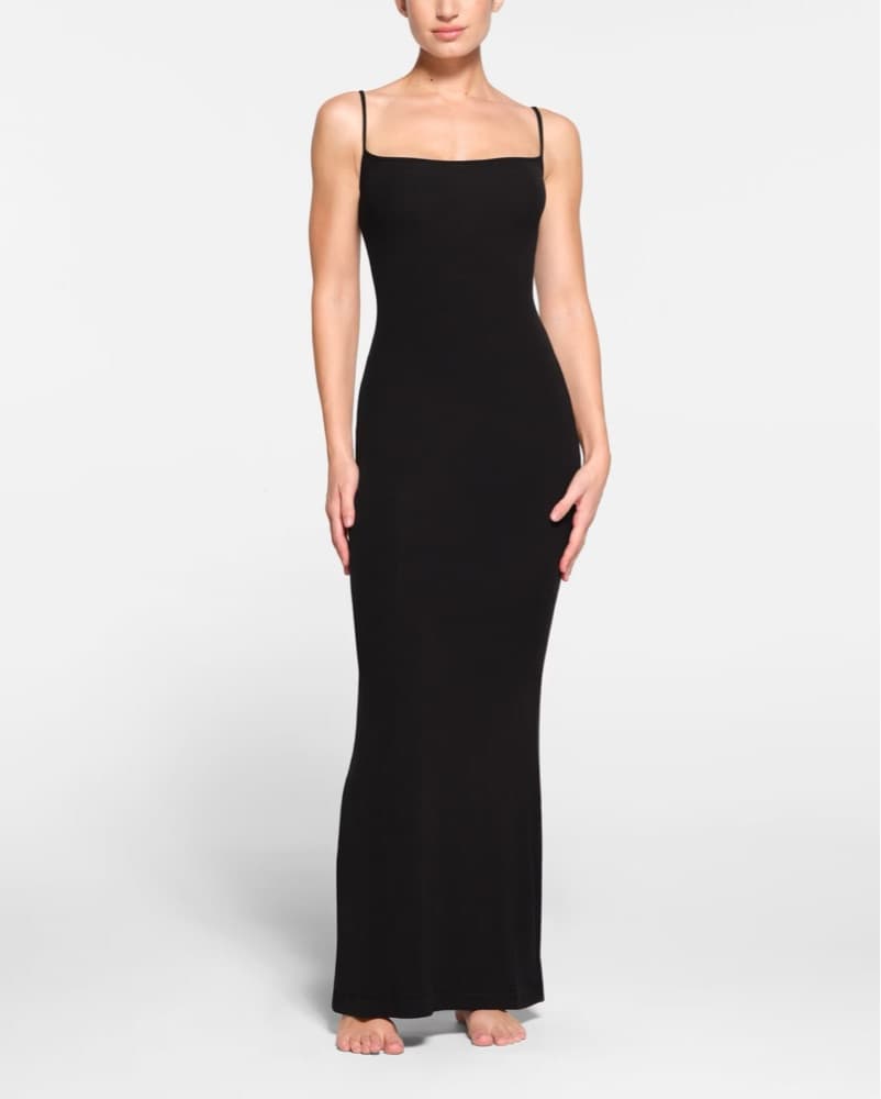 Skims Long Slip Dress In Petite - Image 2