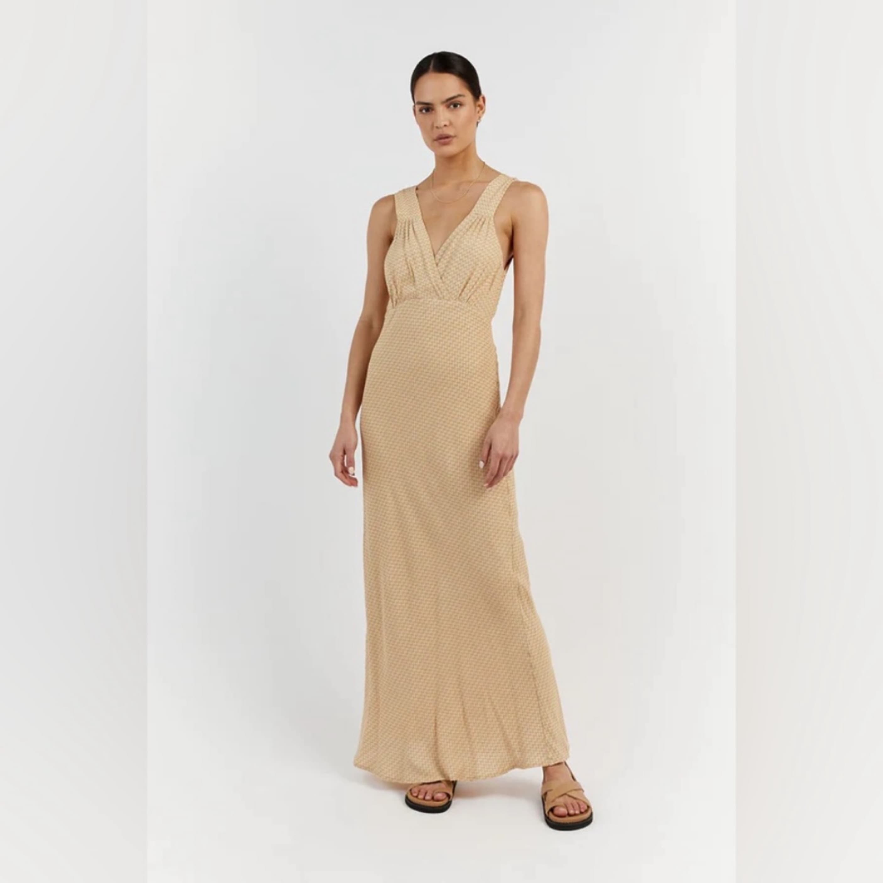 Dissh Julien Straw Geo Slip Dress - Image 1