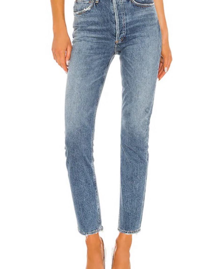Classic High-Waisted CroppedJeans - Image 3